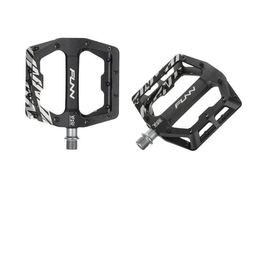 FUNN Funndamental Flat Alloy Pedals (Pins Installed) Black - Image 3