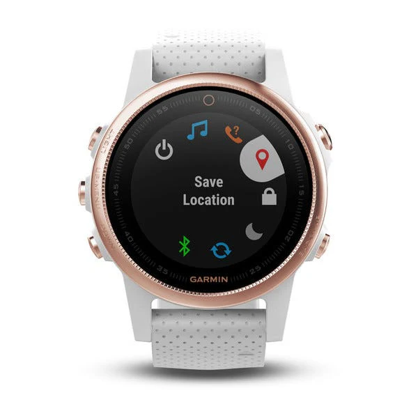 Garmin Fenix 5S Sapphire GPS Sports Watch Rose Gold/White Band