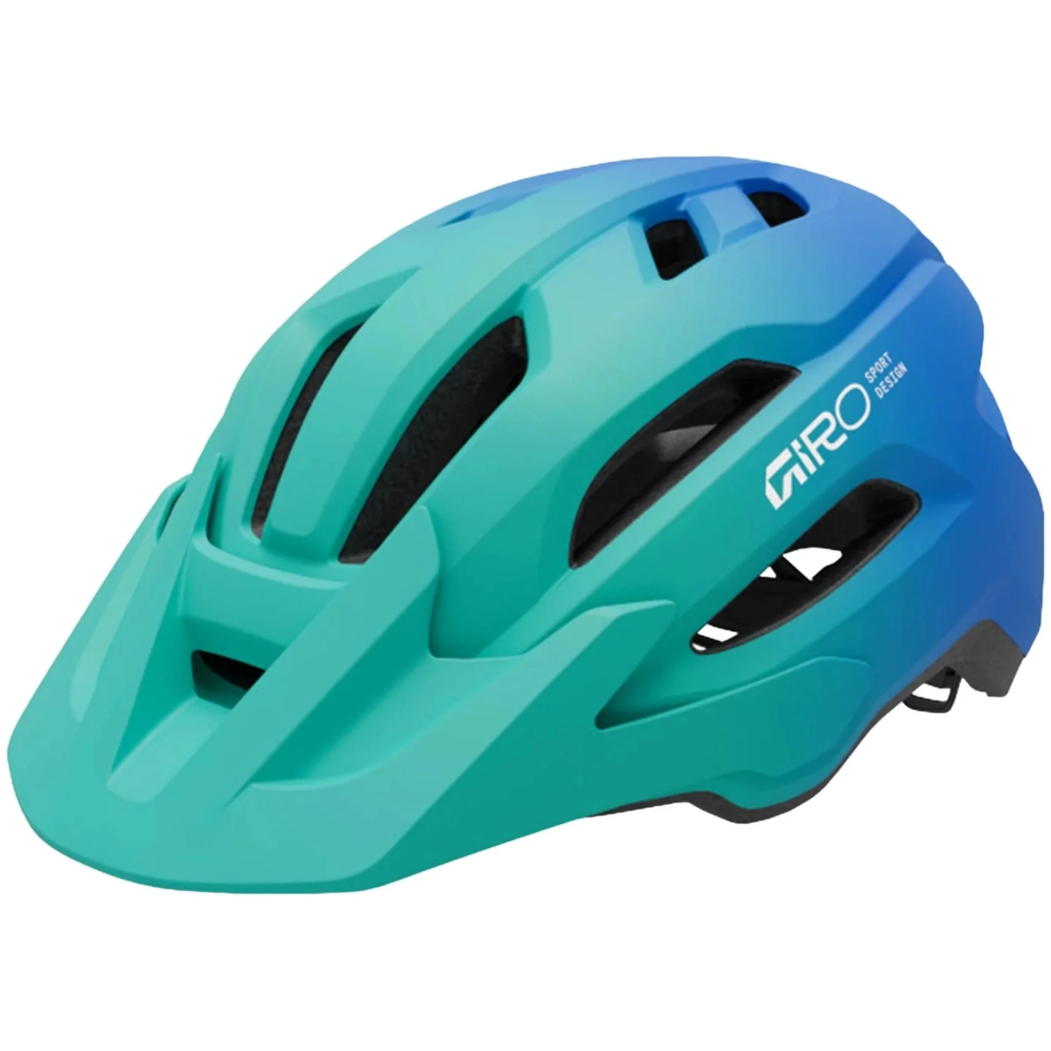 Giro Fixture II Youth MIPS MTB Helmet Aqua Green/Blue Jewel Fade UNI