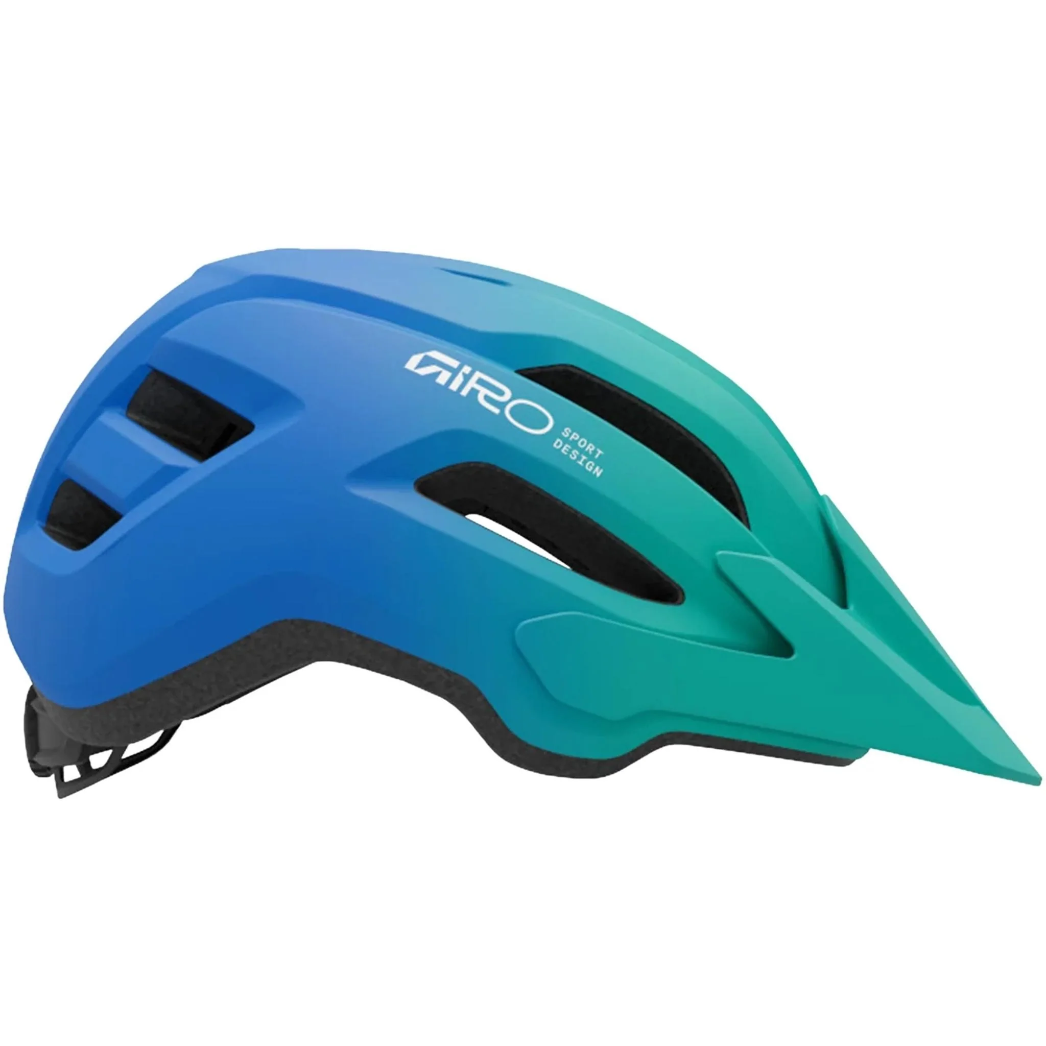 Giro Fixture II Youth MIPS MTB Helmet Aqua Green/Blue Jewel Fade UNI - Image 2