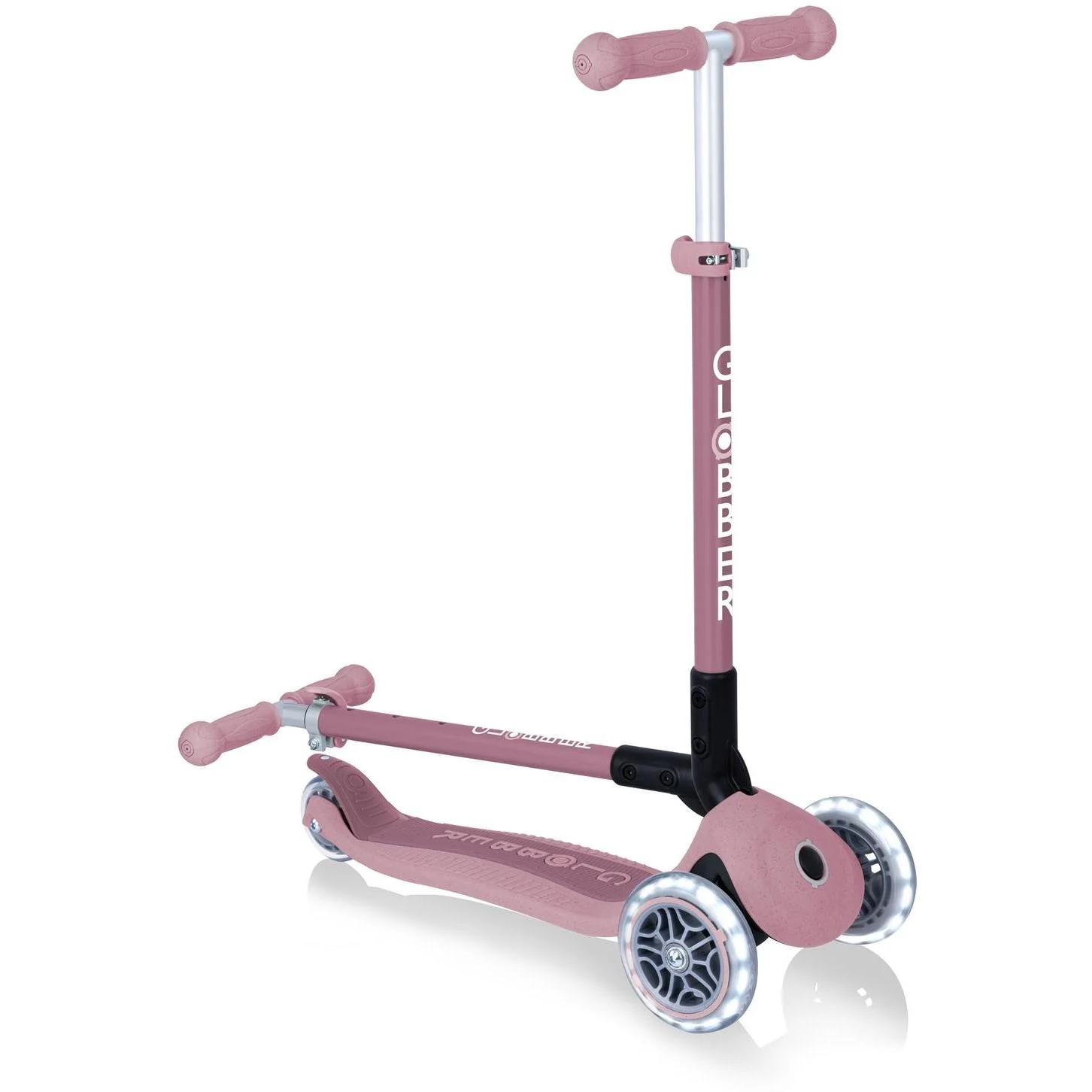 Globber Ecologic Primo Foldable Scooter With Lights Berry - Image 8