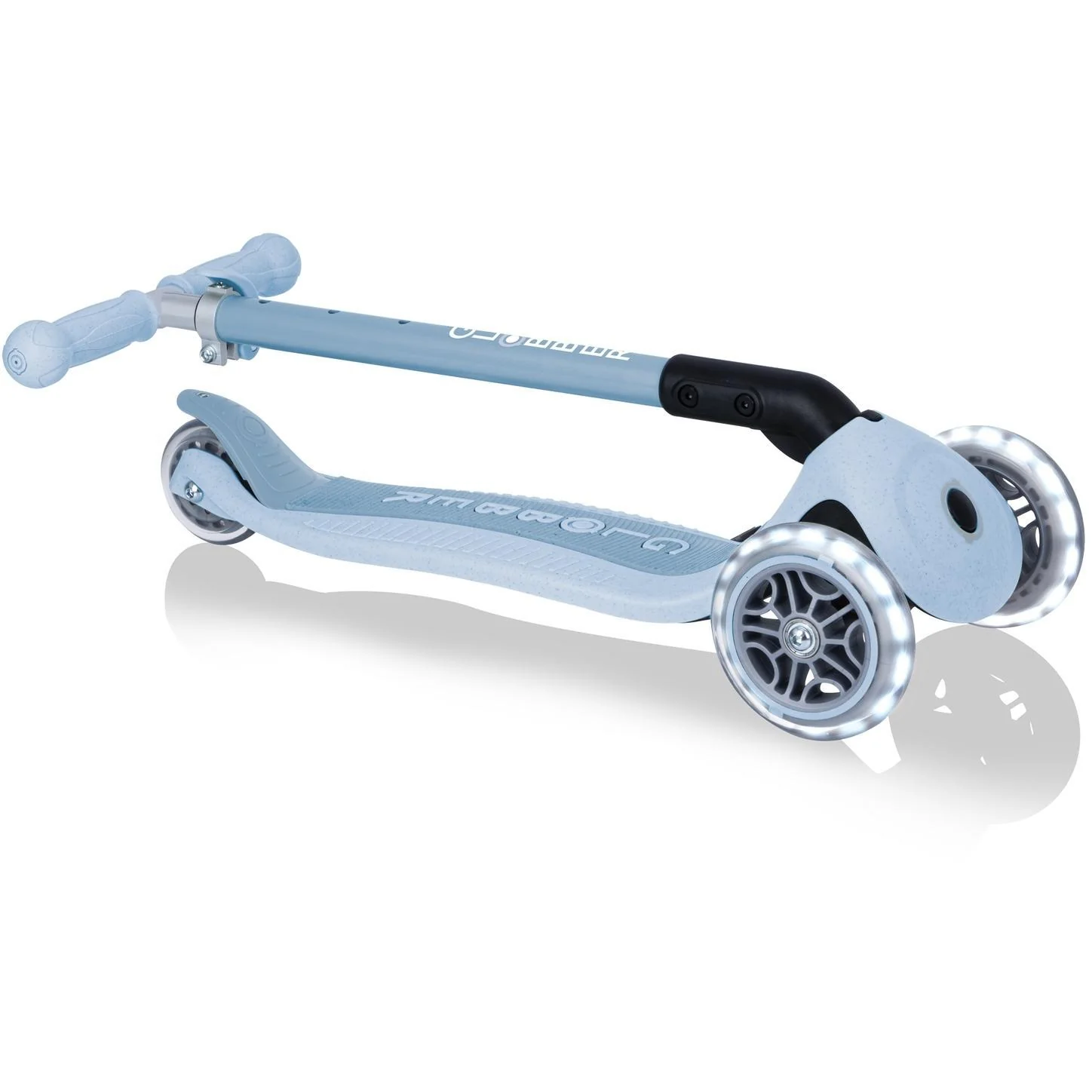 Globber Ecologic Primo Foldable Scooter With Lights Blueberry - Image 3
