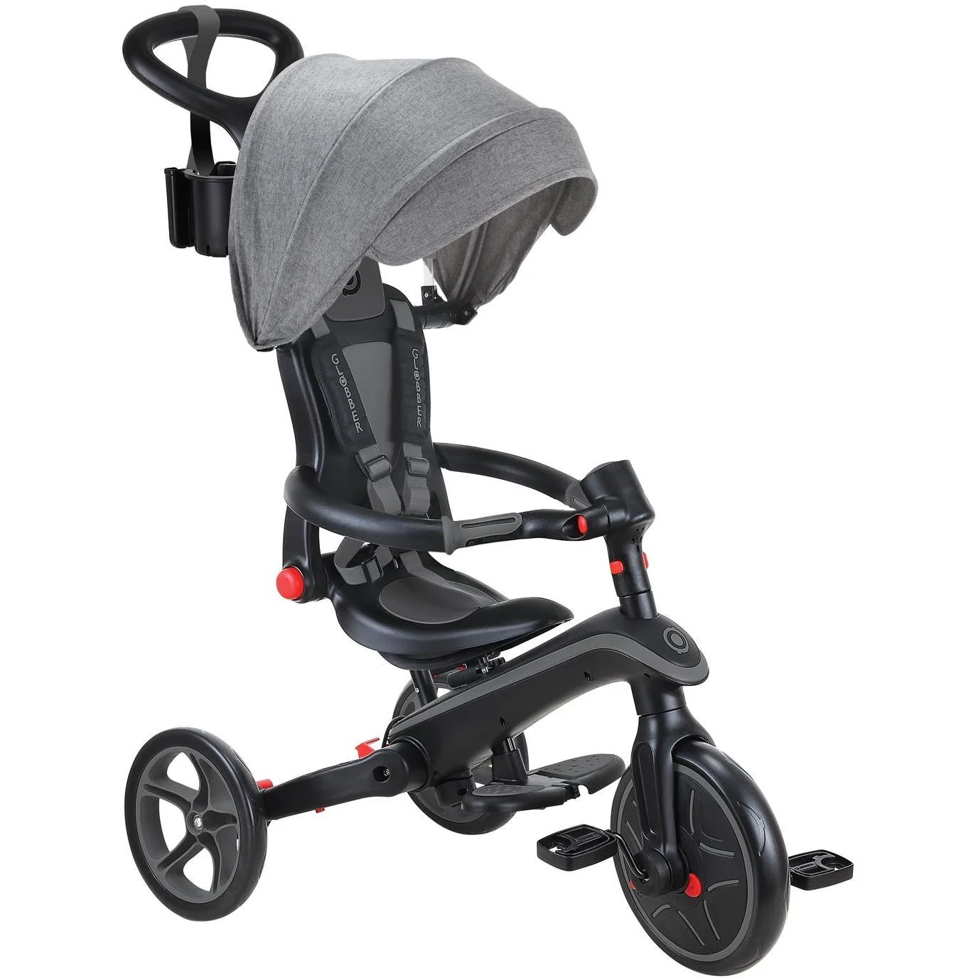 Globber Explorer Foldable 4in1 Kids Trike Black/Grey - Image 5