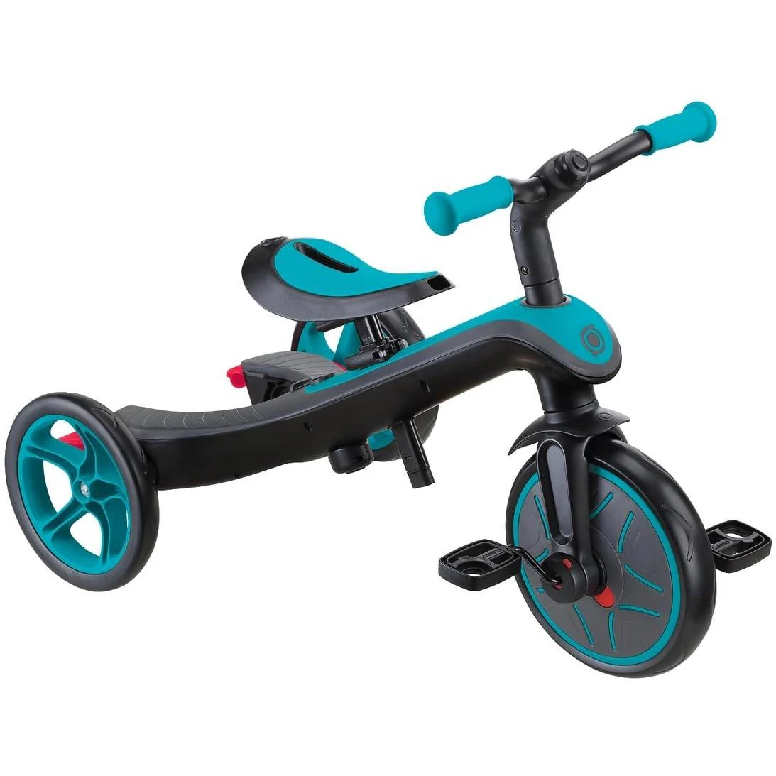 Globber Explorer 4in1 Kids Trike w/ Folding Canopy Teal - Image 7