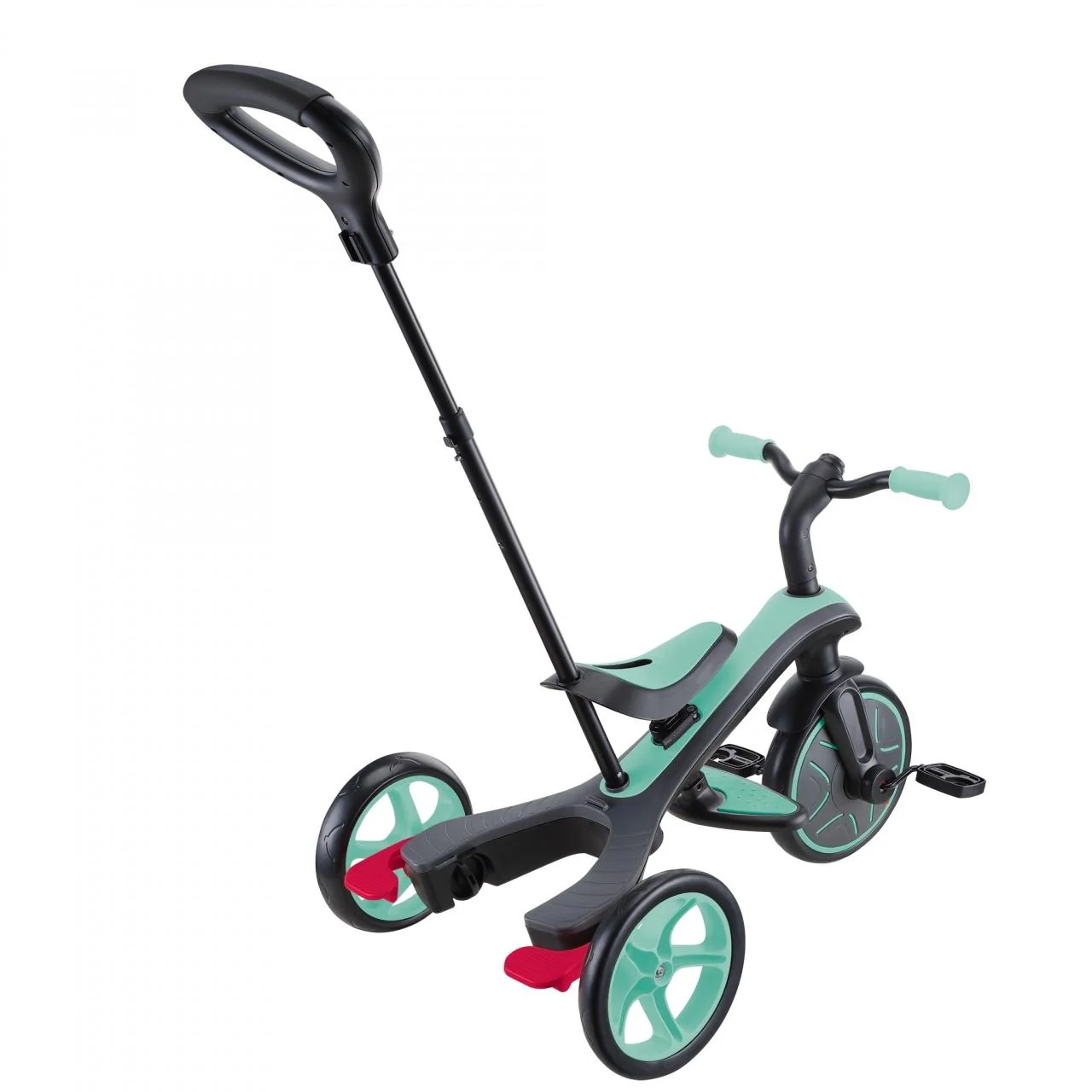 Globber Explorer 4in1 Kids Trike w/ Folding Canopy Mint - Image 14