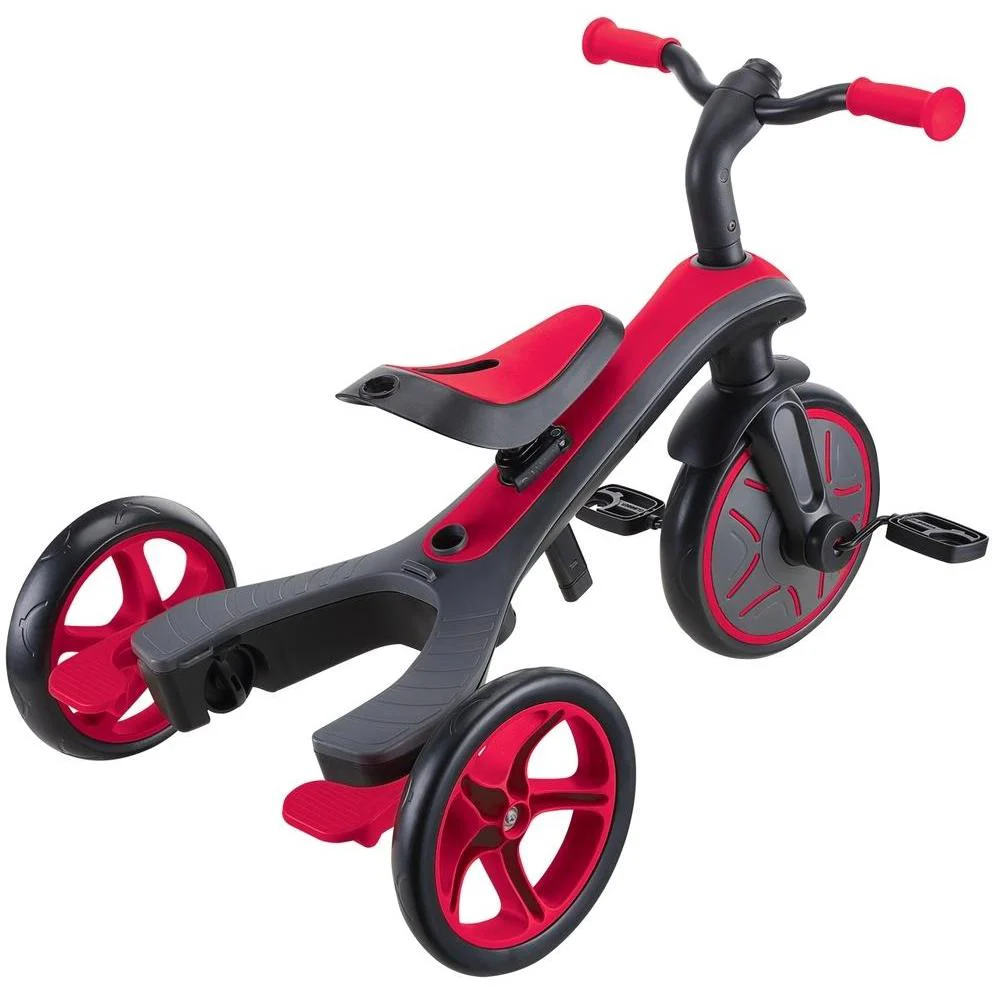 Globber Explorer 4in1 Kids Trike w/ Folding Canopy Red - Image 10