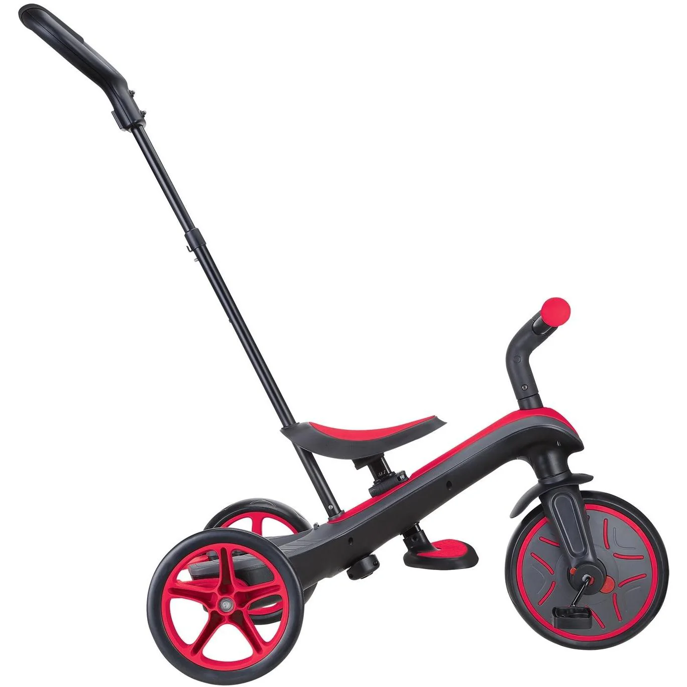 Globber Explorer 4in1 Kids Trike w/ Folding Canopy Red - Image 6
