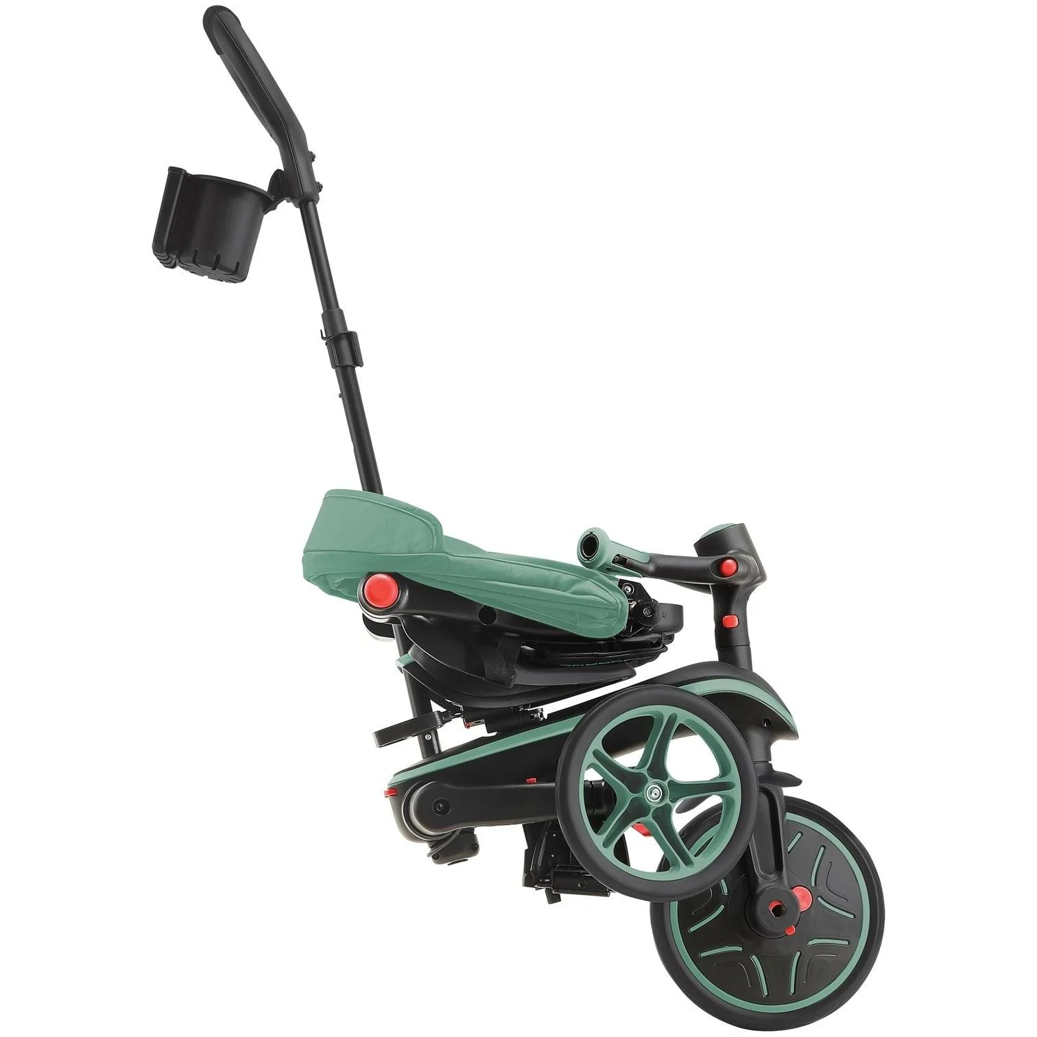 Globber Explorer Foldable 4in1 Kids Trike Olive - Image 6