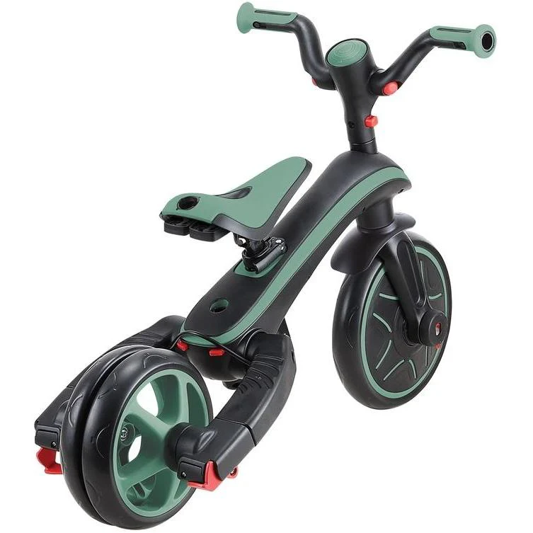Globber Explorer Foldable 4in1 Kids Trike Olive - Image 9