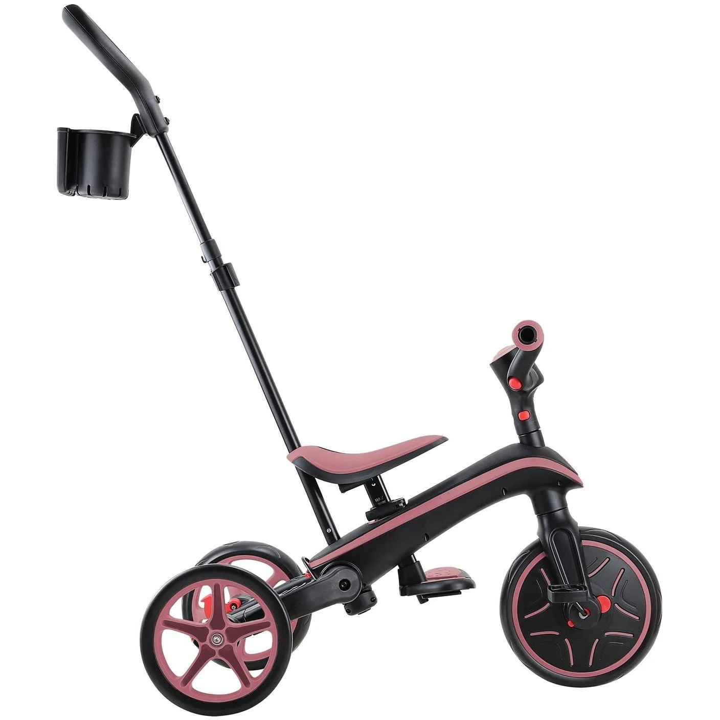 Globber Explorer Foldable 4in1 Kids Trike Deep Pastel Pink - Image 5
