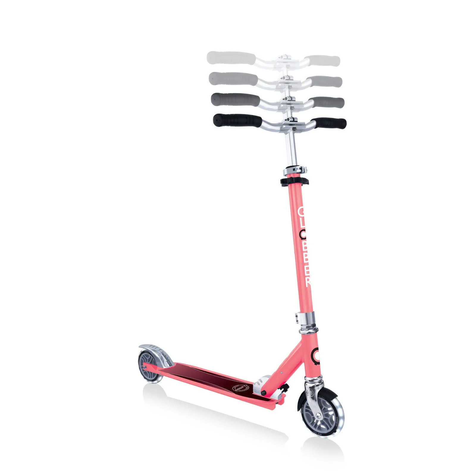 Globber Flow Element Kids Scooter Coral Pink - Image 6