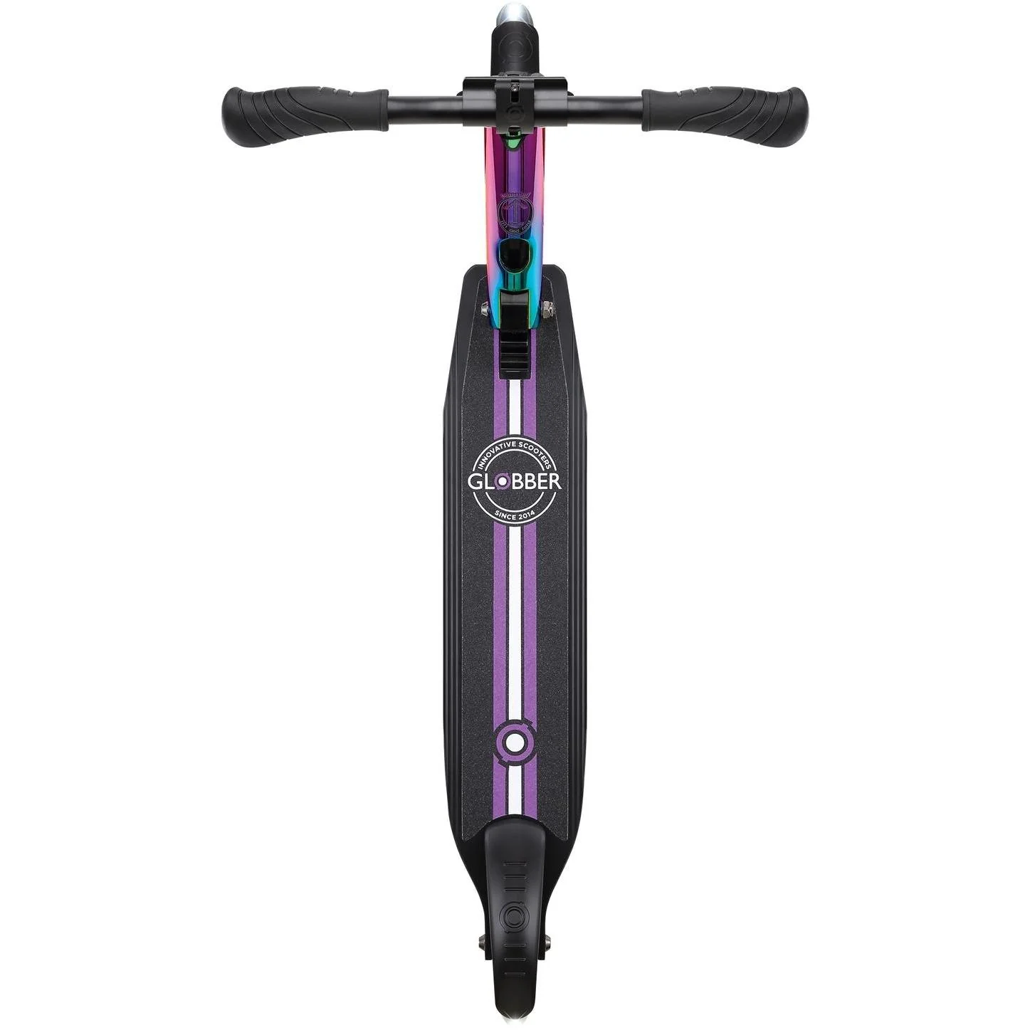 Globber Flow Element Lights Kick Scooter Neochrome w/ Black Deck - Image 7