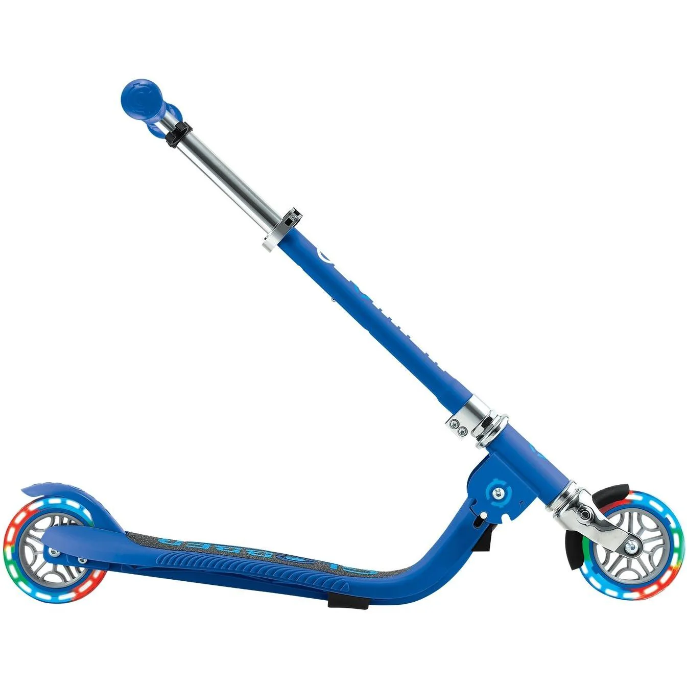 Globber Flow Foldable Junior w/ Llights 2-Wheel Kids Scooter Navy/Sky Blue - Image 8
