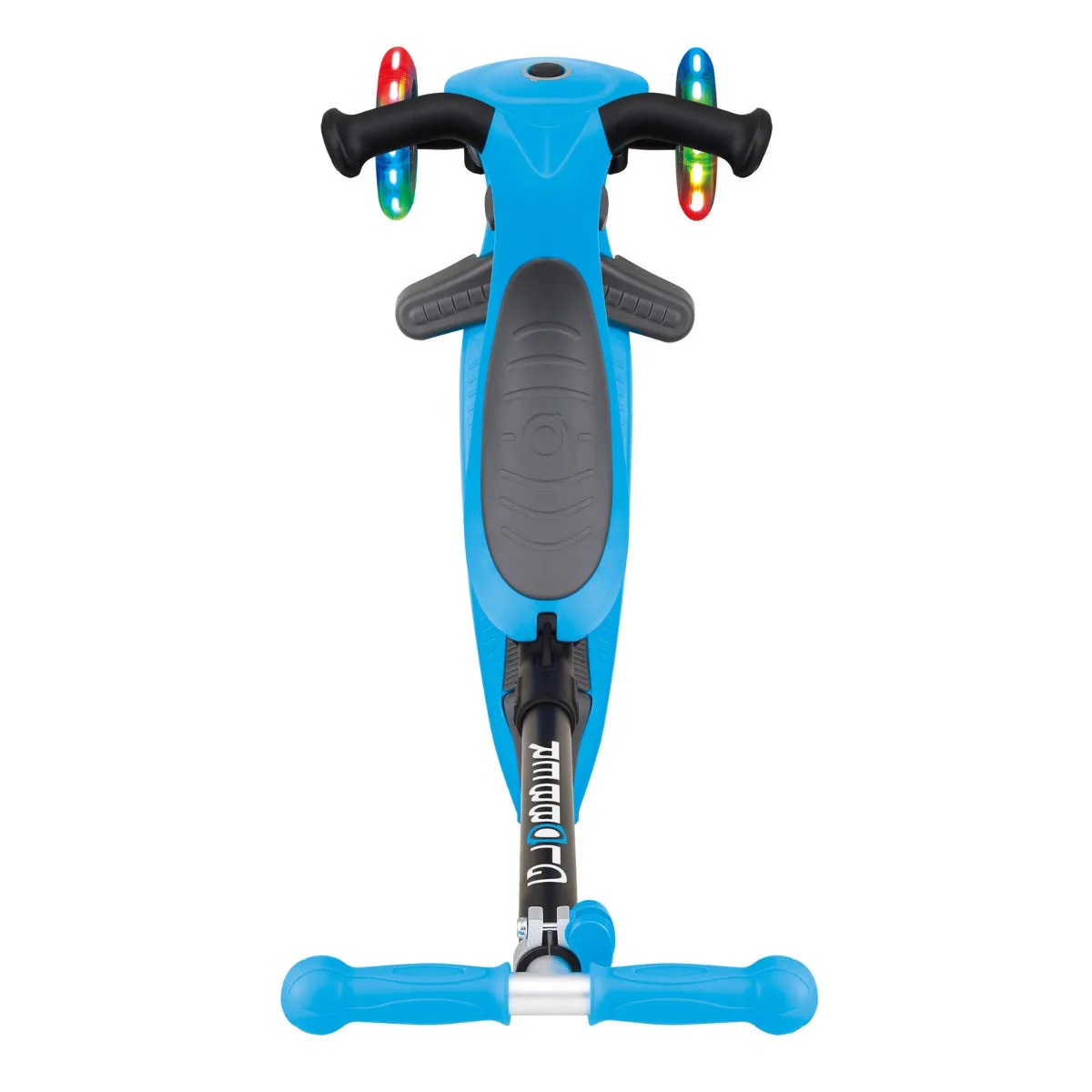 Globber Go Up Foldable Plus Lights 3 Wheel Kids Scooter Sky Blue (Light Up Wheels) - Image 8