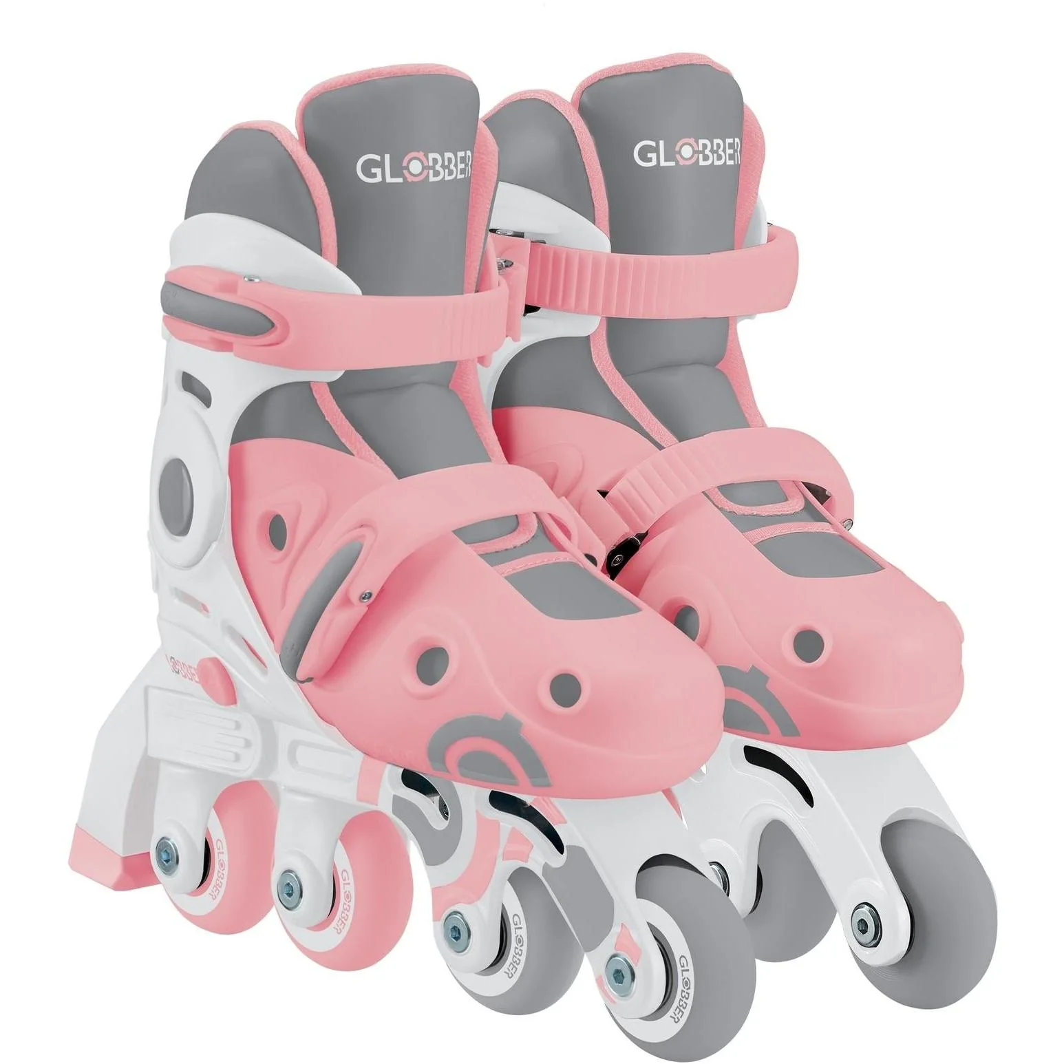 Globber Learning Inline Kids Skates 2in1 Pastel Pink