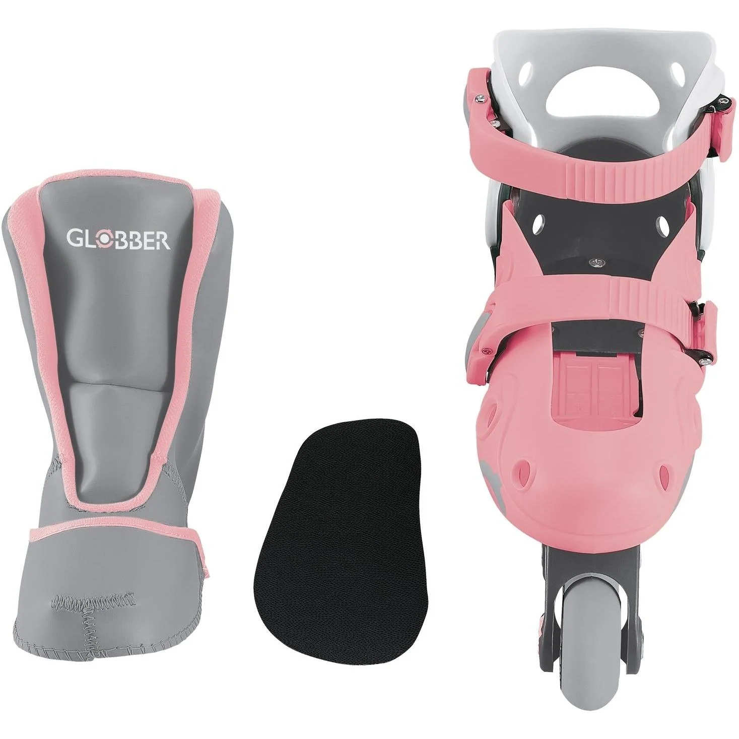 Globber Learning Inline Kids Skates 2in1 Pastel Pink - Image 6