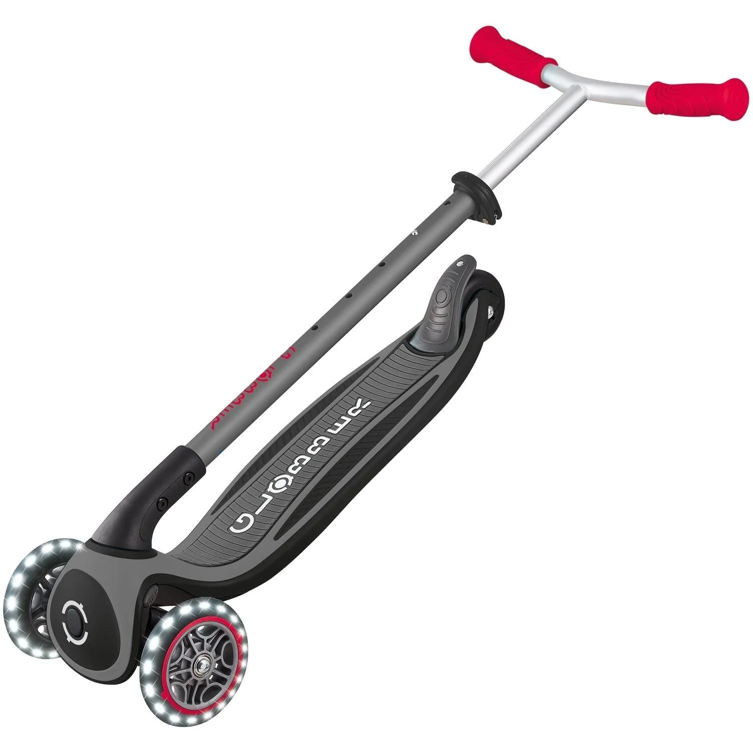 Globber Master w/ Lights 3-Wheel Kids Scooter Black/Red - Image 7