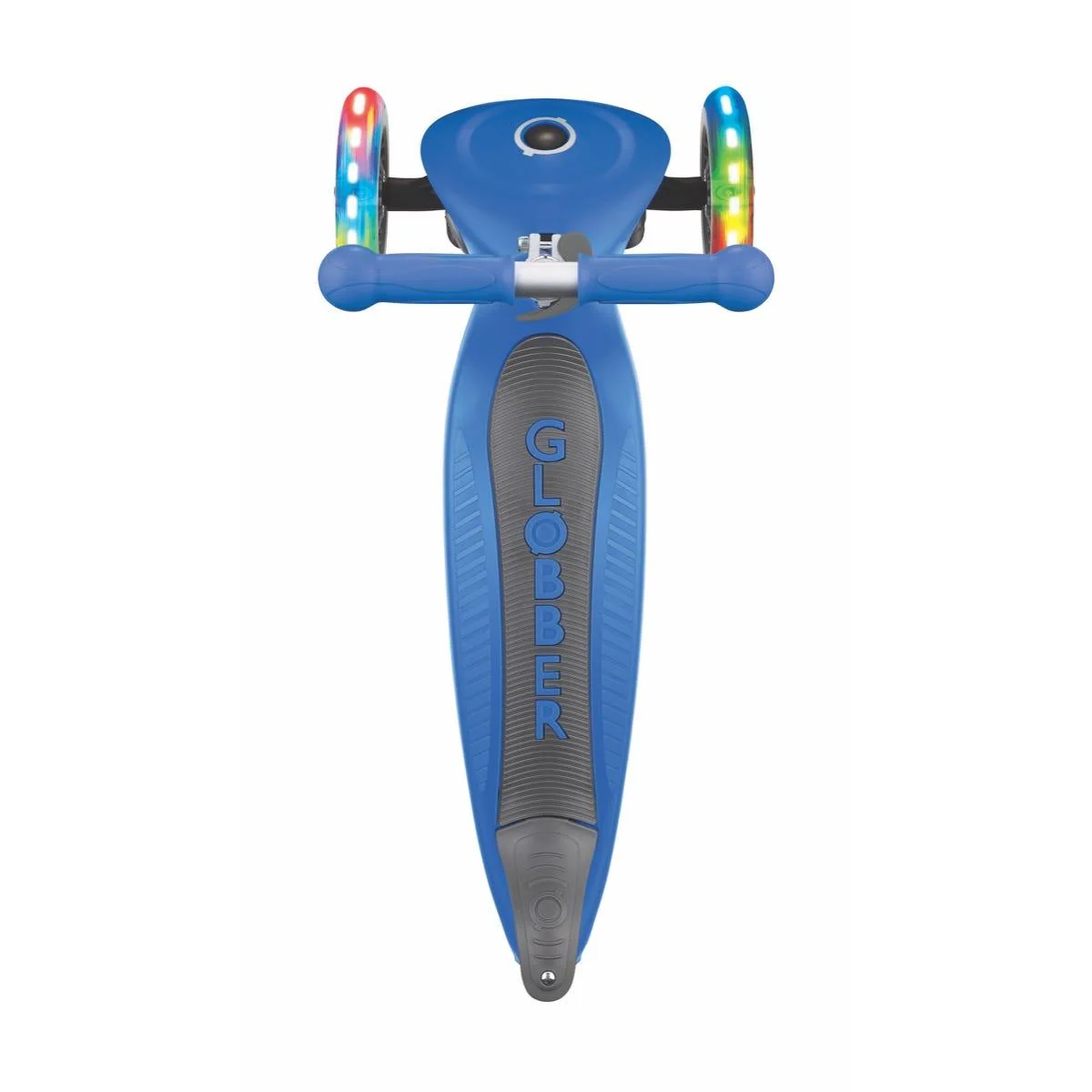 Globber Primo Foldable Lights Scooter Navy Blue - Image 5