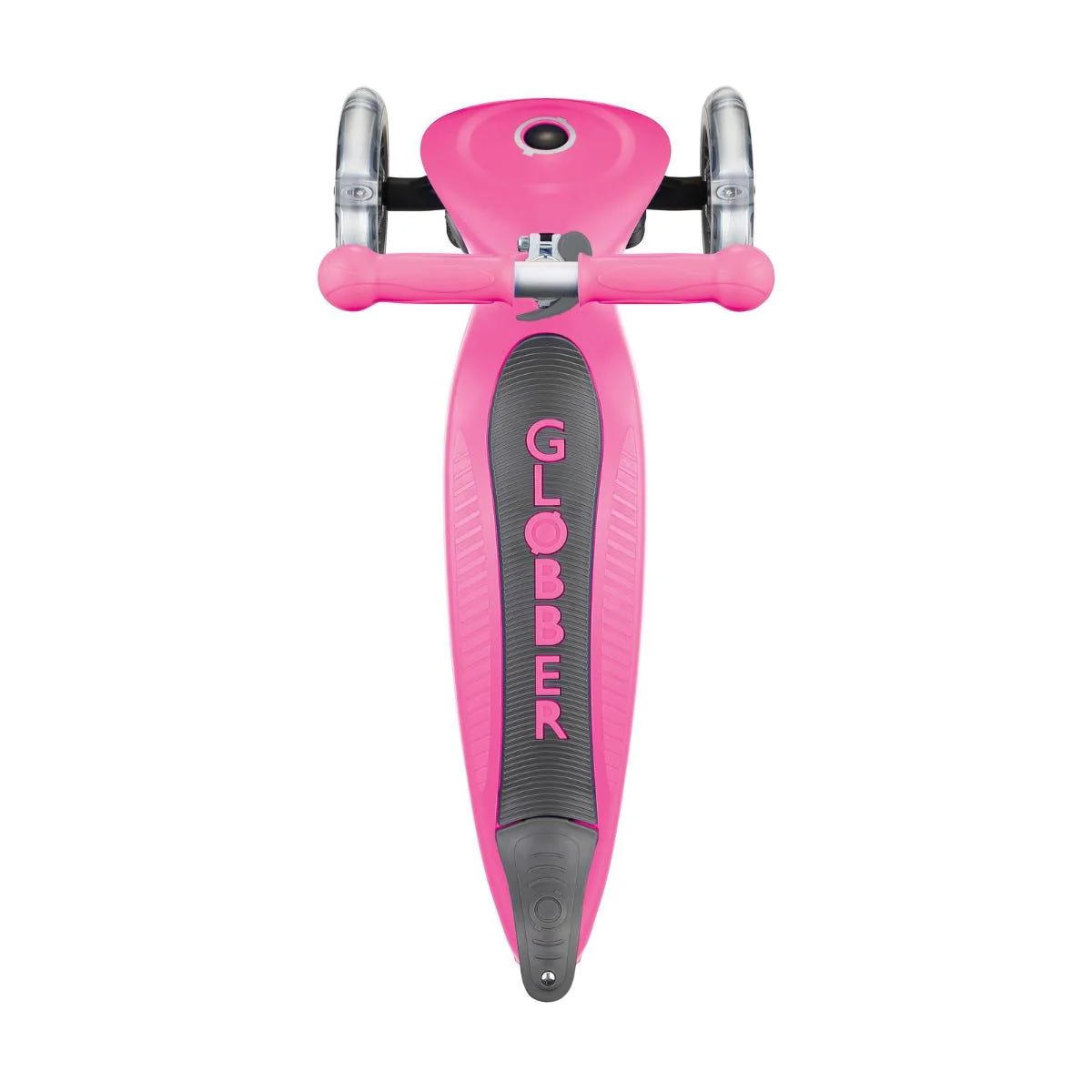 Globber Primo Foldable Lights Scooter Neon Pink - Image 3