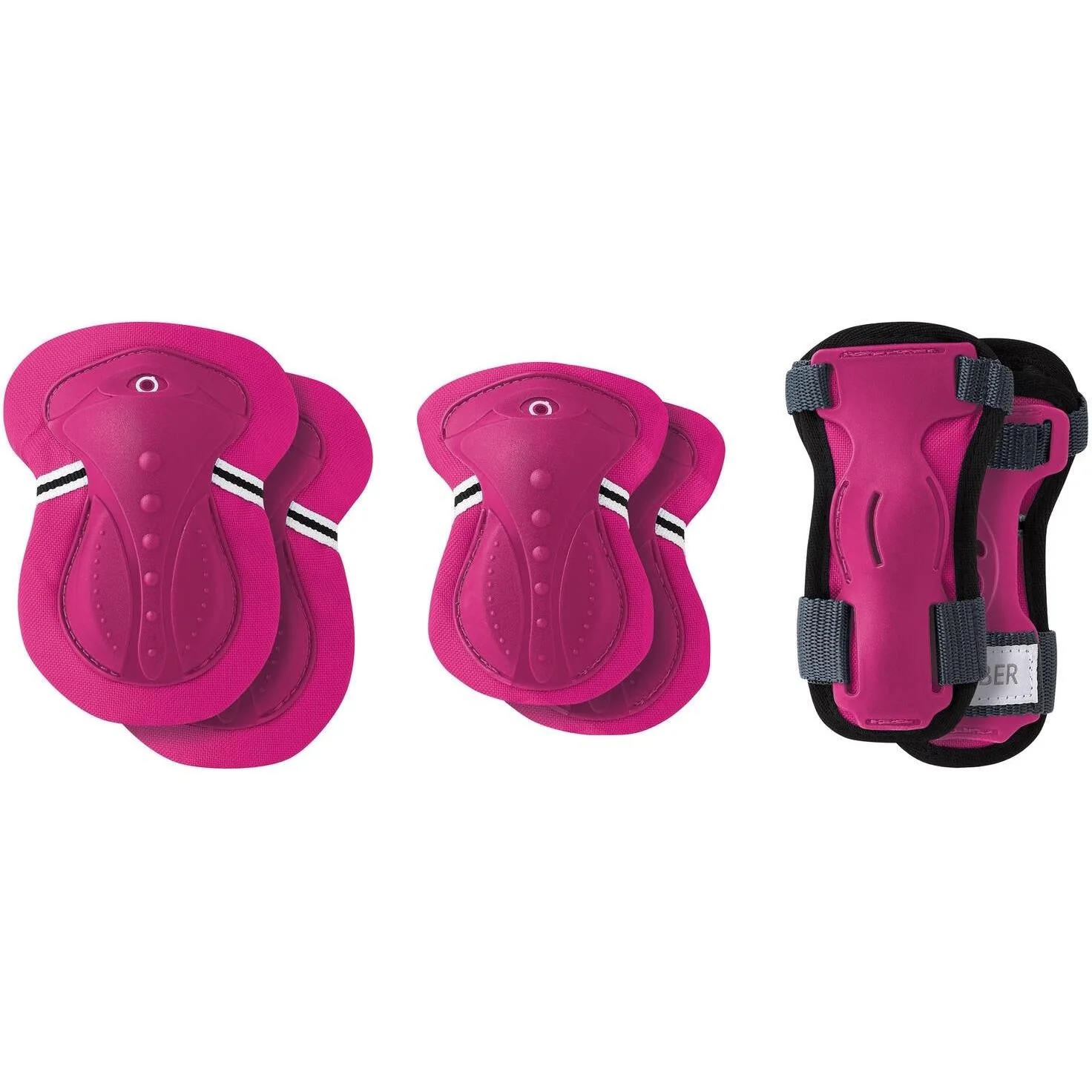 Globber Junior Protective Pad Set Fucshia - Image 3
