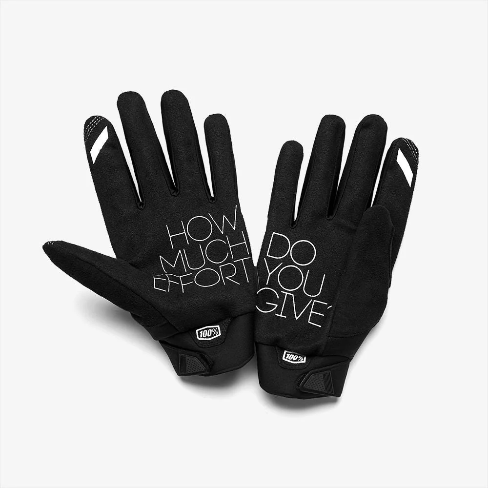 100% Brisker Full Finger Gloves Camo/Black - Image 2