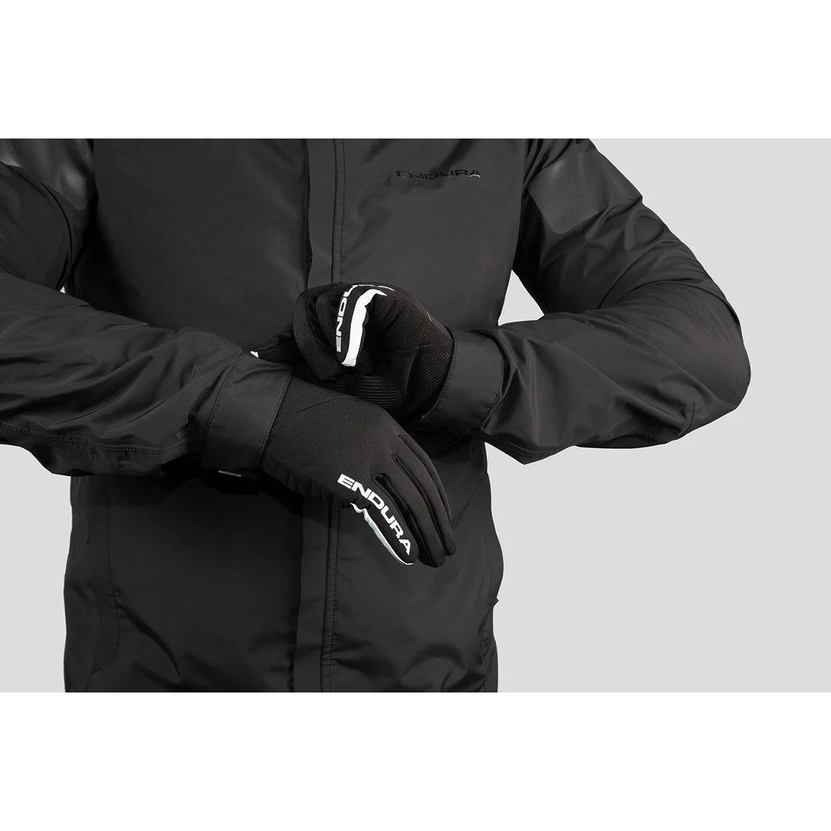Endura Deluge Full Finger Gloves Black - Image 2