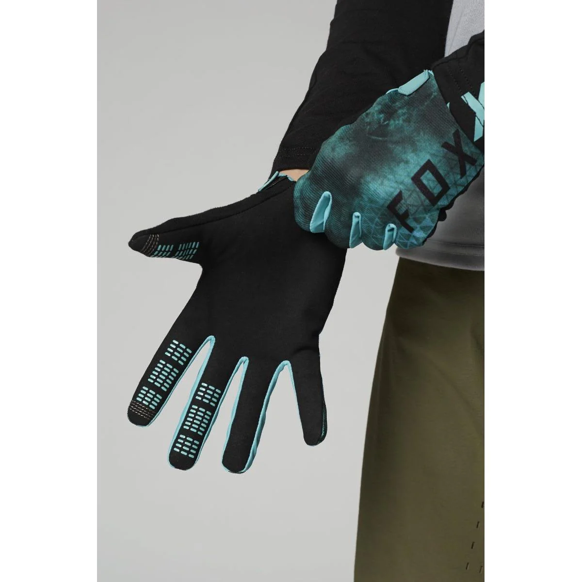 FOX Ranger Full Finger Gloves Teal 2021 - Image 2