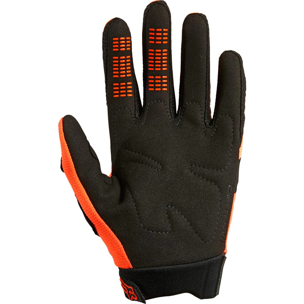 FOX Dirtpaw Full Finger Youth Gloves Fluorescent Orange - Image 2