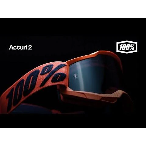 Goggles 100% ACCURI 2 Goggle Morphuis Black/Mirror Red/Blue - Image 2