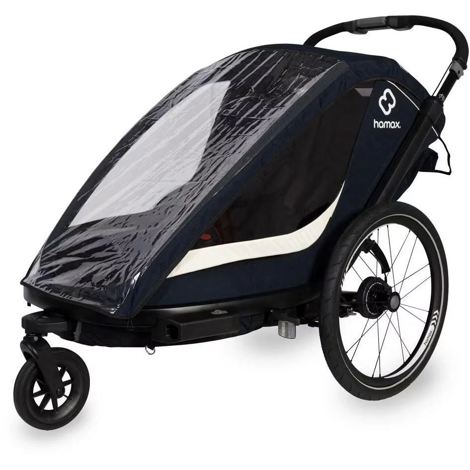 Hamax Breeze Two Child Trailer Navy - Image 5