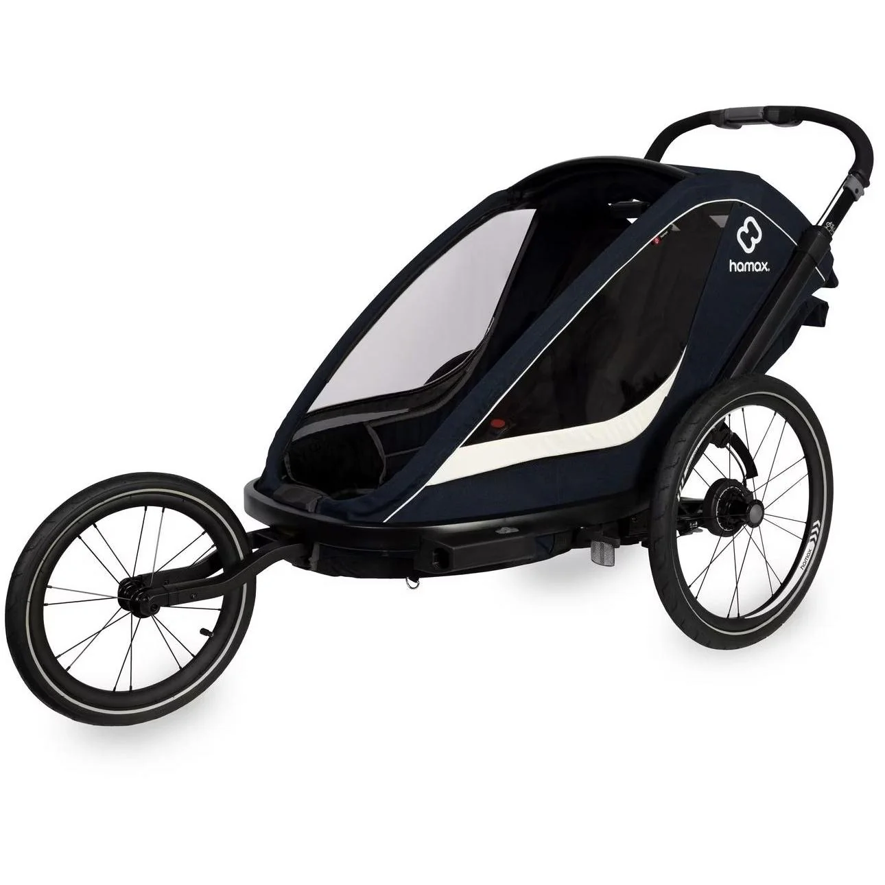 Hamax Breeze Two Child Trailer Navy - Image 8