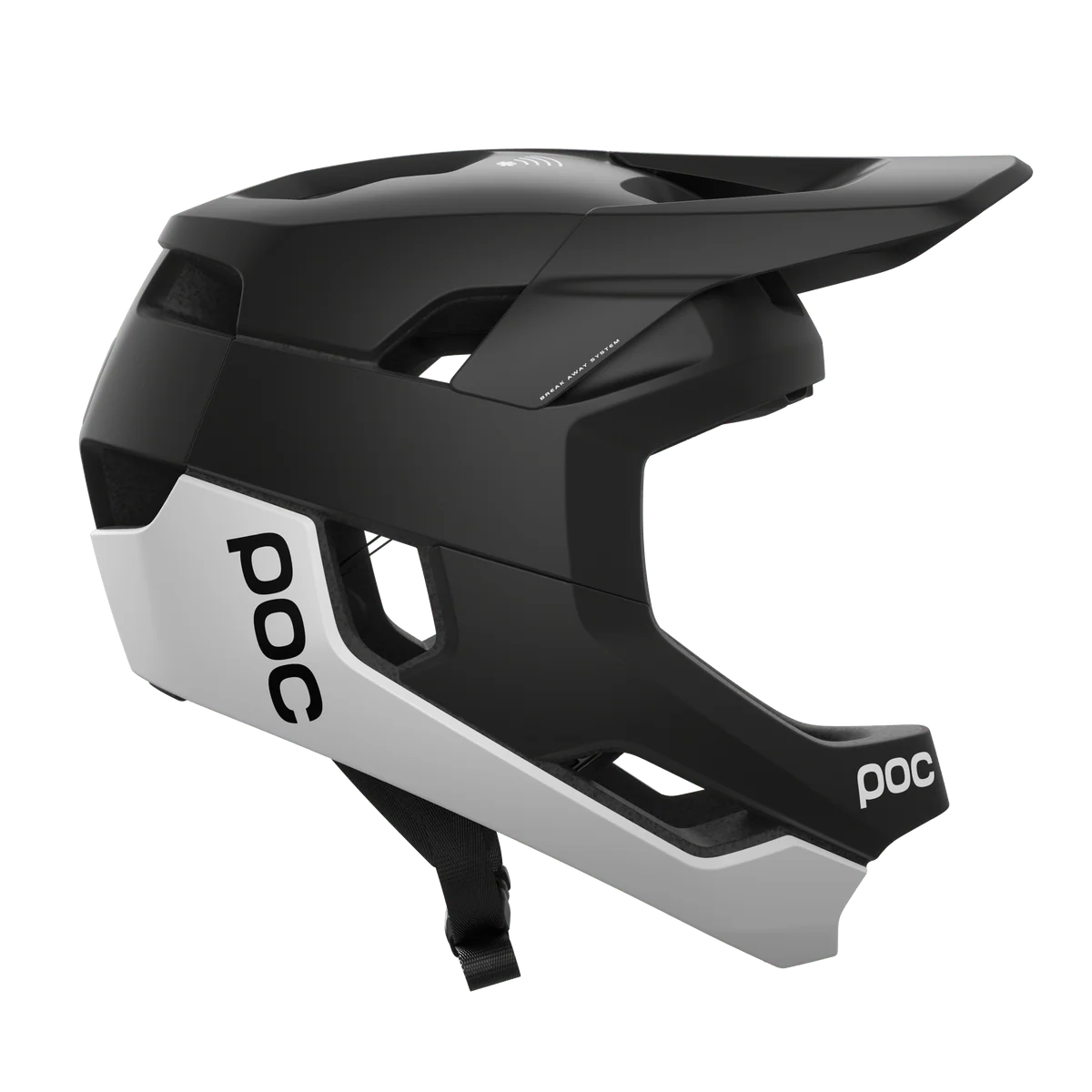 POC Otocon Race MIPS Full Face MTB Helmet Uranium Matte Black/Hydrogen White - Image 3