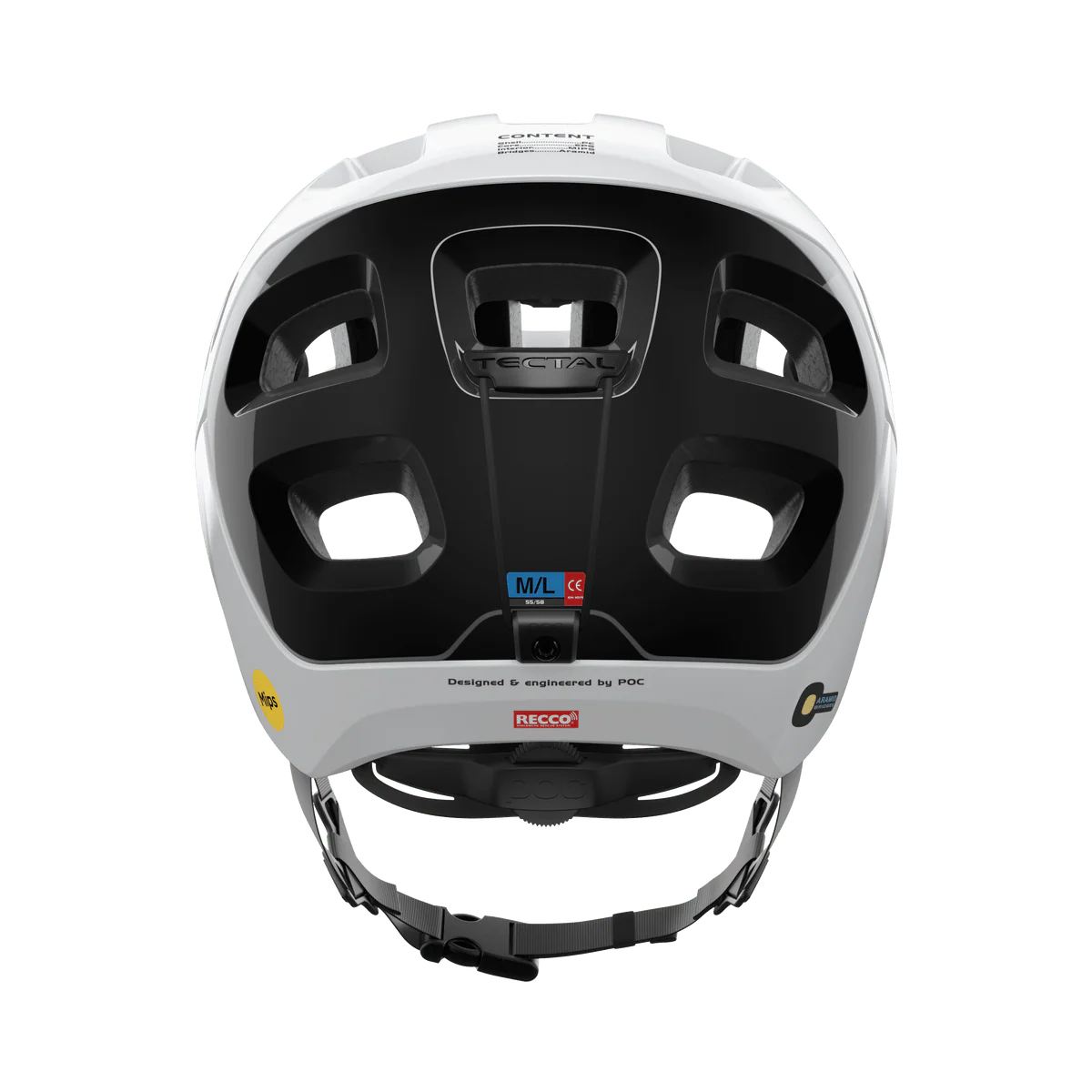 POC Tectal Race MIPS MTB Helmet Hydrogen White/Black - Image 4