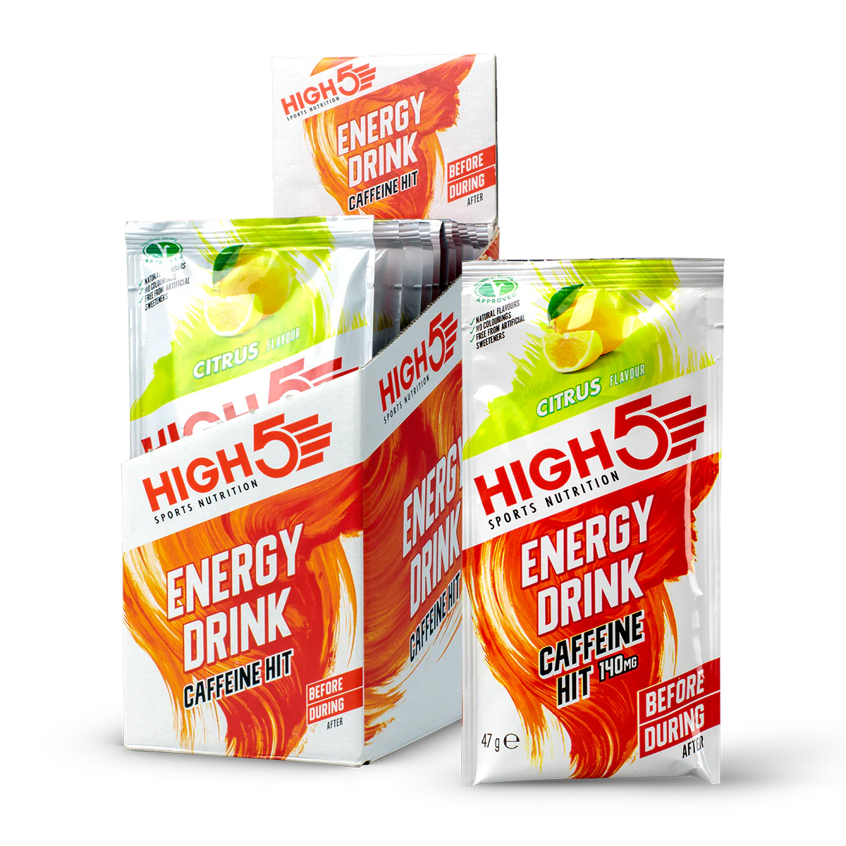HIGH5 Energy Drink Caffeine Hit Powder Citrus Box of 12
