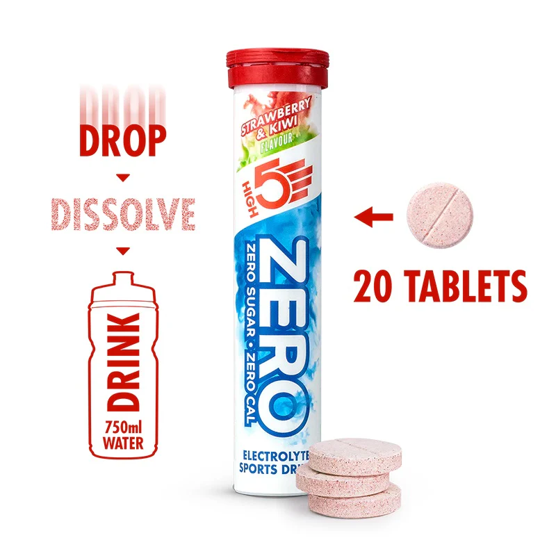 HIGH5 ZERO Tablets Strawberry & Kiwi Box of 8 - Image 2