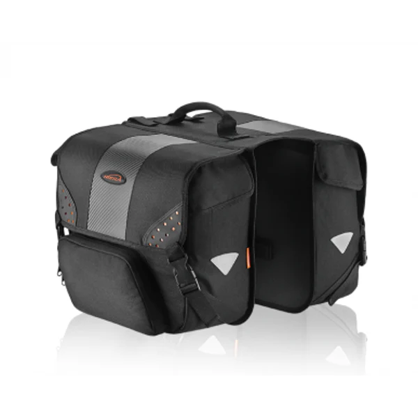 Ibera Side Mount Pannier Bag Pair 28L Black