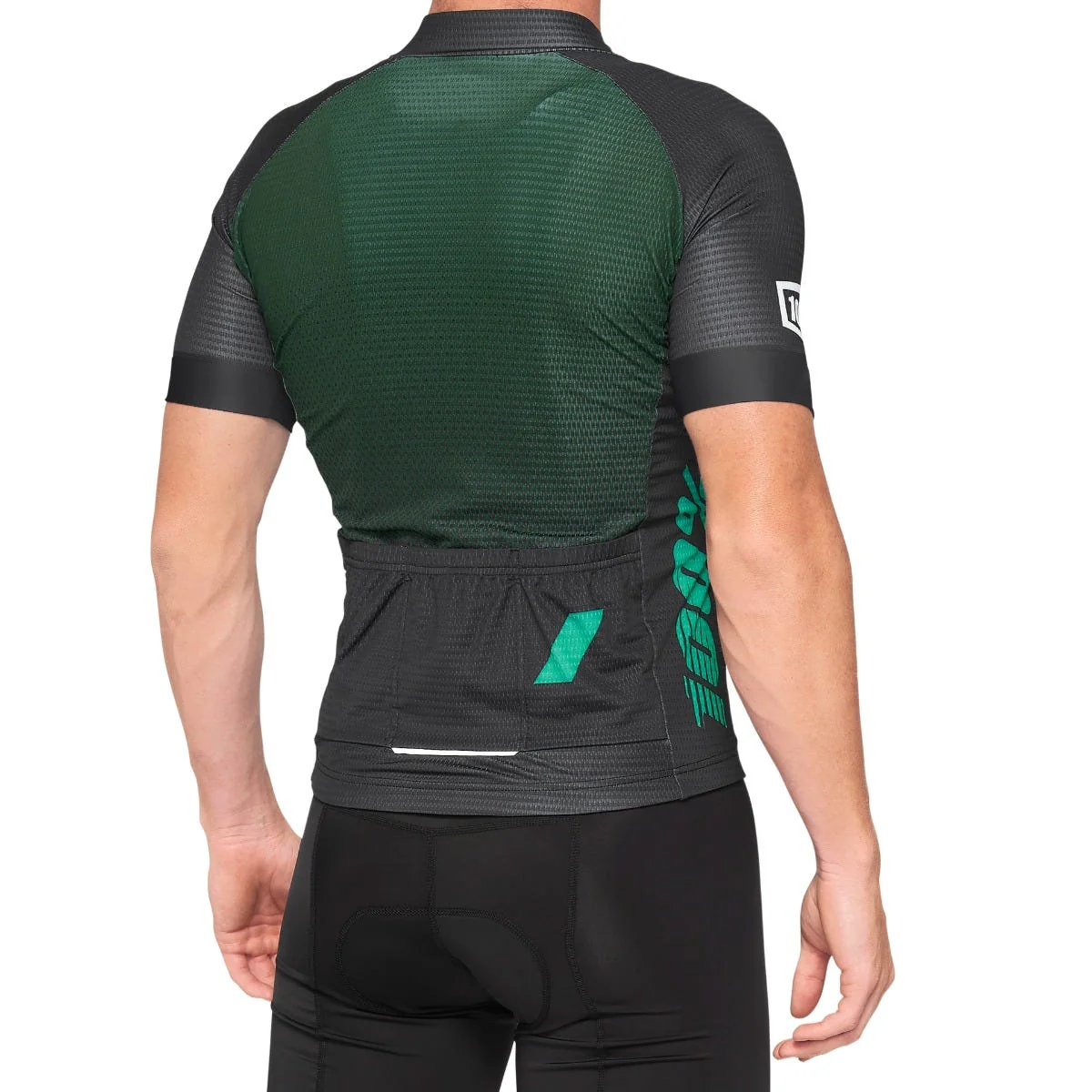 100% Exceeda Mountain Bike Jersey Teal/Black - Image 2