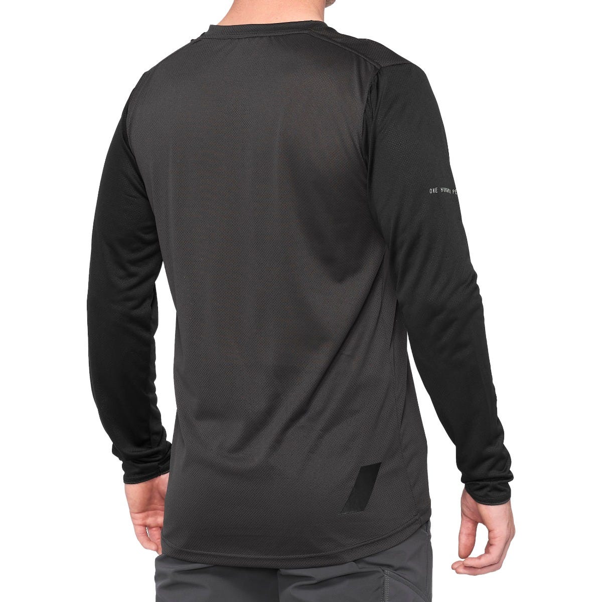 100% Ridecamp Long Sleeve Jersey Black/Charcoal (2021) - Image 2