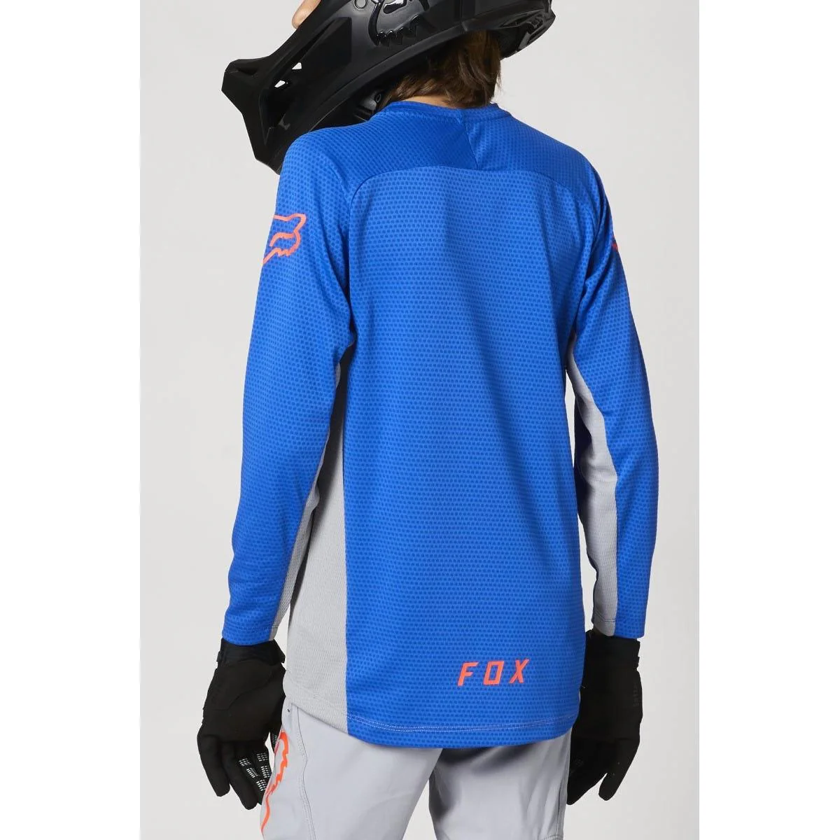 FOX Defend Long Sleeve Youth Jersey Grey - Image 4