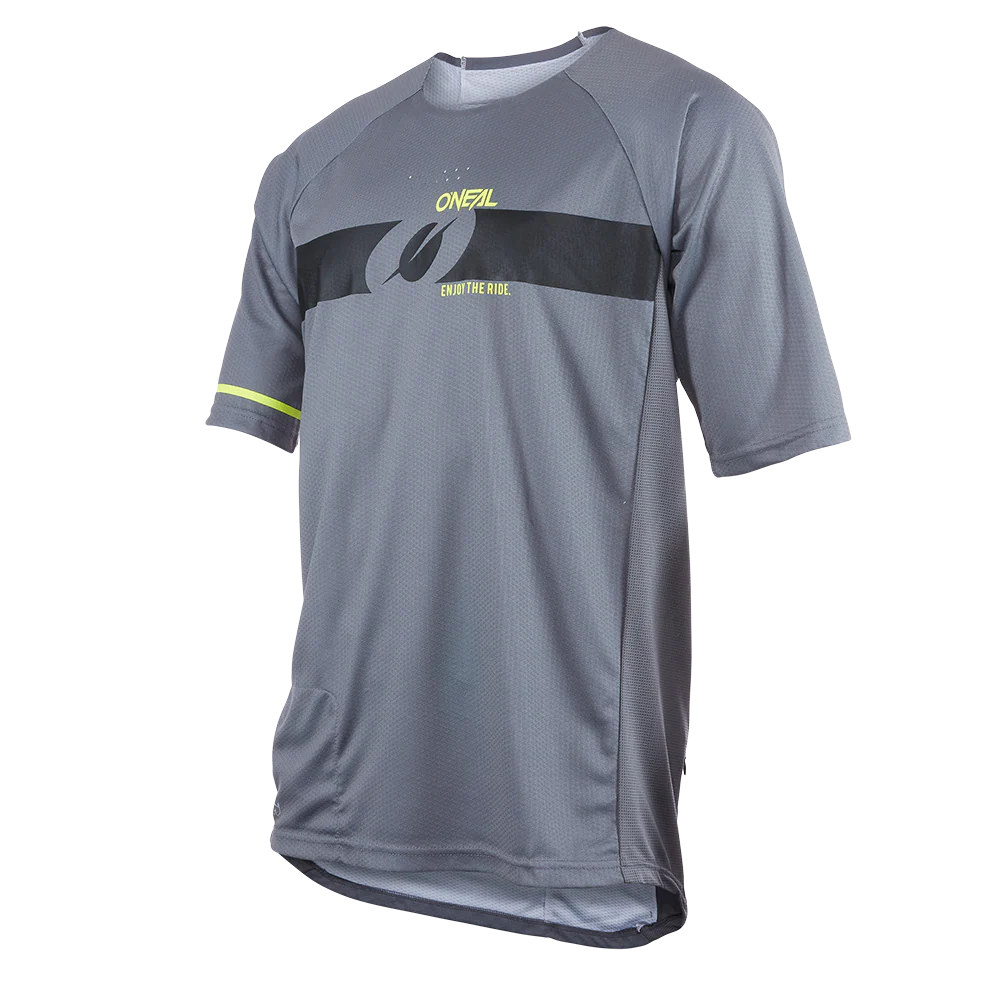 O'Neal Pin It Short Sleeve Jersey Grey/Neon Yellow