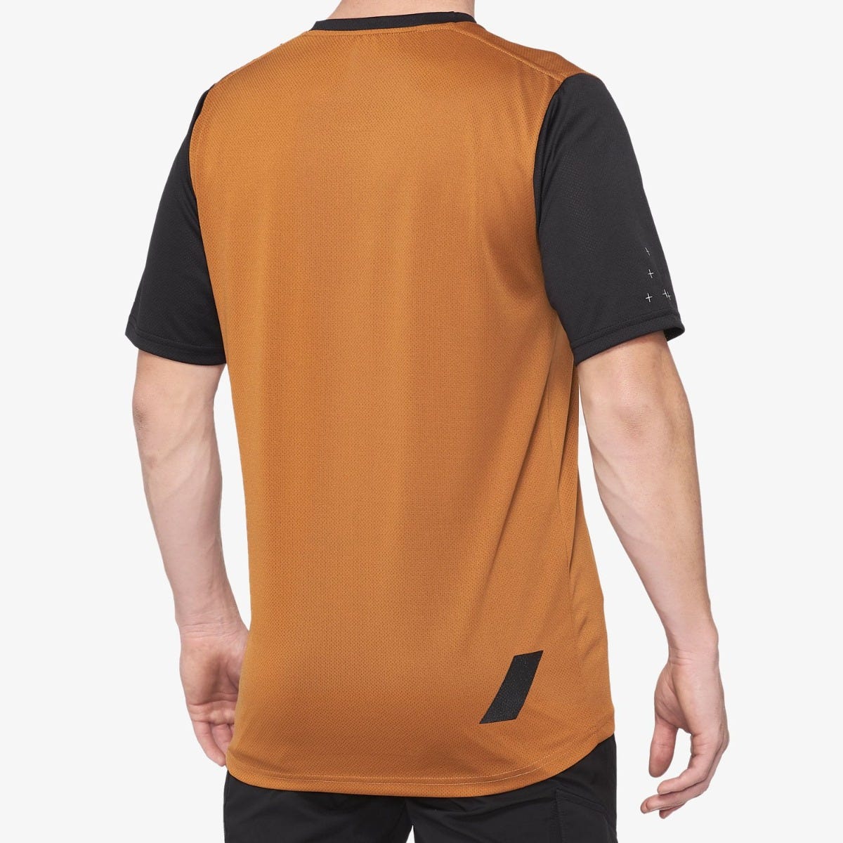 100% Ridecamp Short Sleeve Jersey Terracotta/Black - Image 2