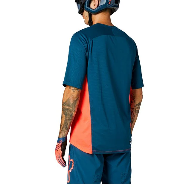 FOX Defend Short Sleeve Jersey Atomic Punch - Image 2