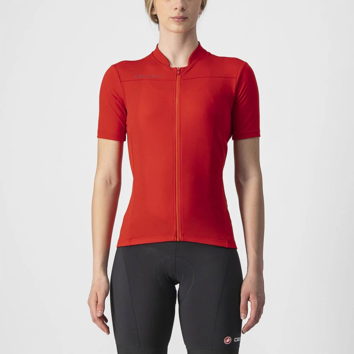 Castelli Anima 3 Women's Short Sleeve Jersey Red/Black - Image 2