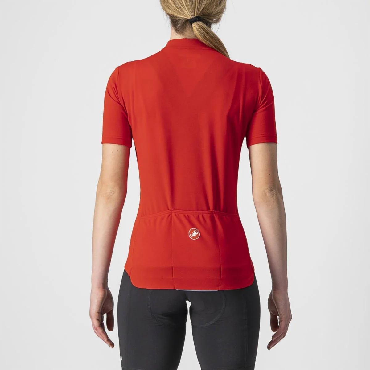 Castelli Anima 3 Women's Short Sleeve Jersey Red/Black - Image 3