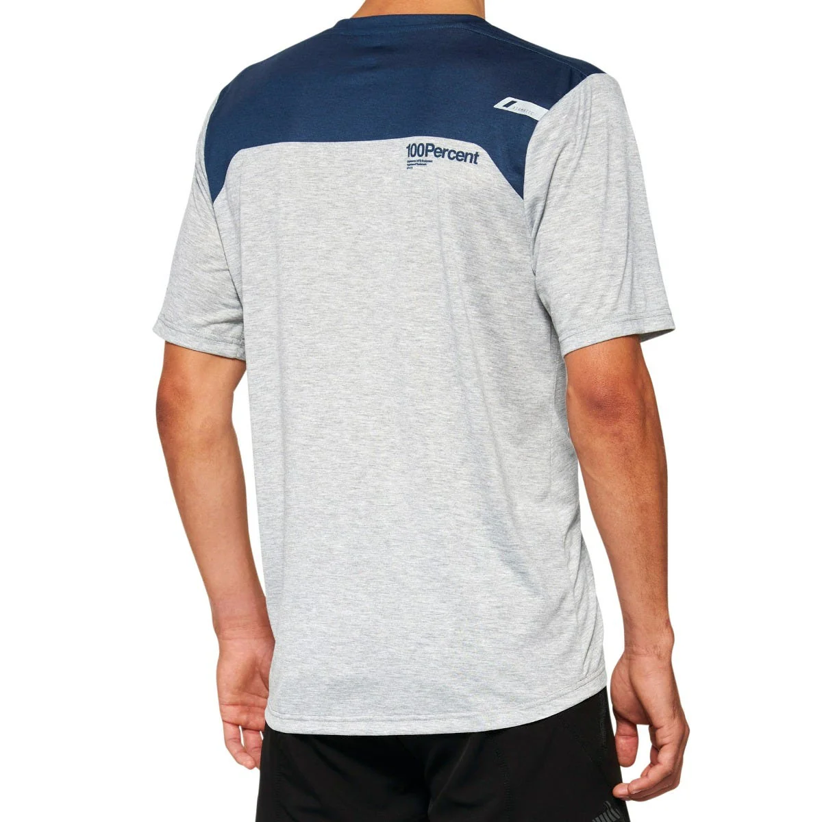 100% Airmatic Short Sleeve MTB Jersey Grey/Midnight - Image 4