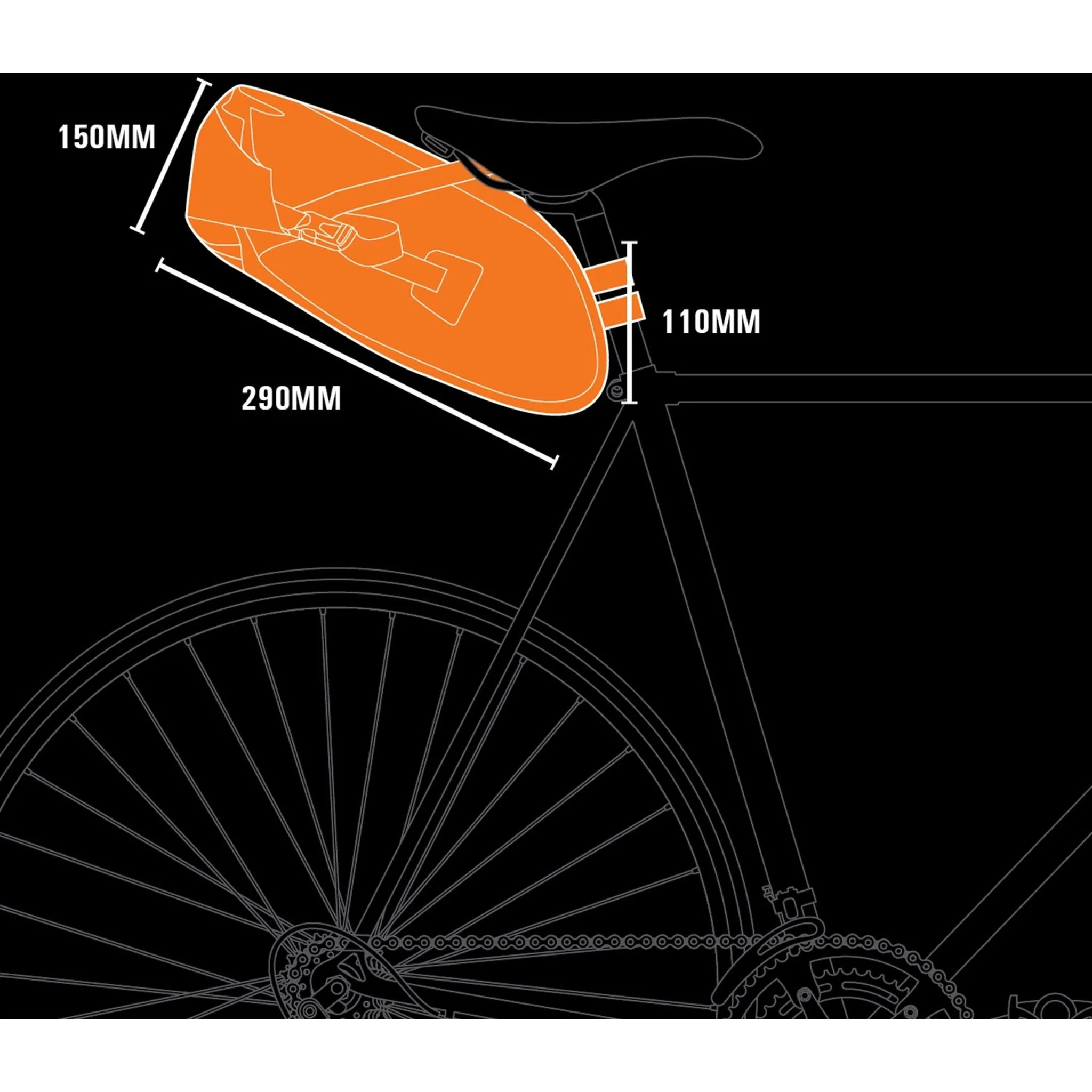 Jetblack JetPack Saddle Bag 6L Black - Image 4