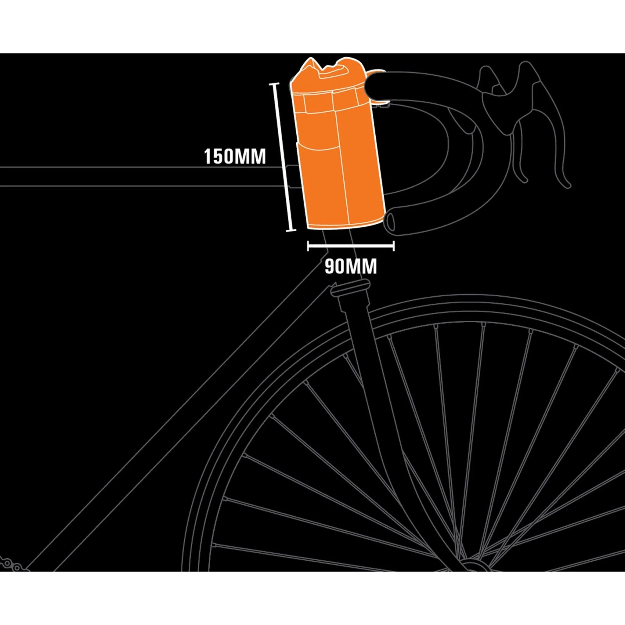Jetblack JetPack Stem Bag 0.8L Black - Image 4