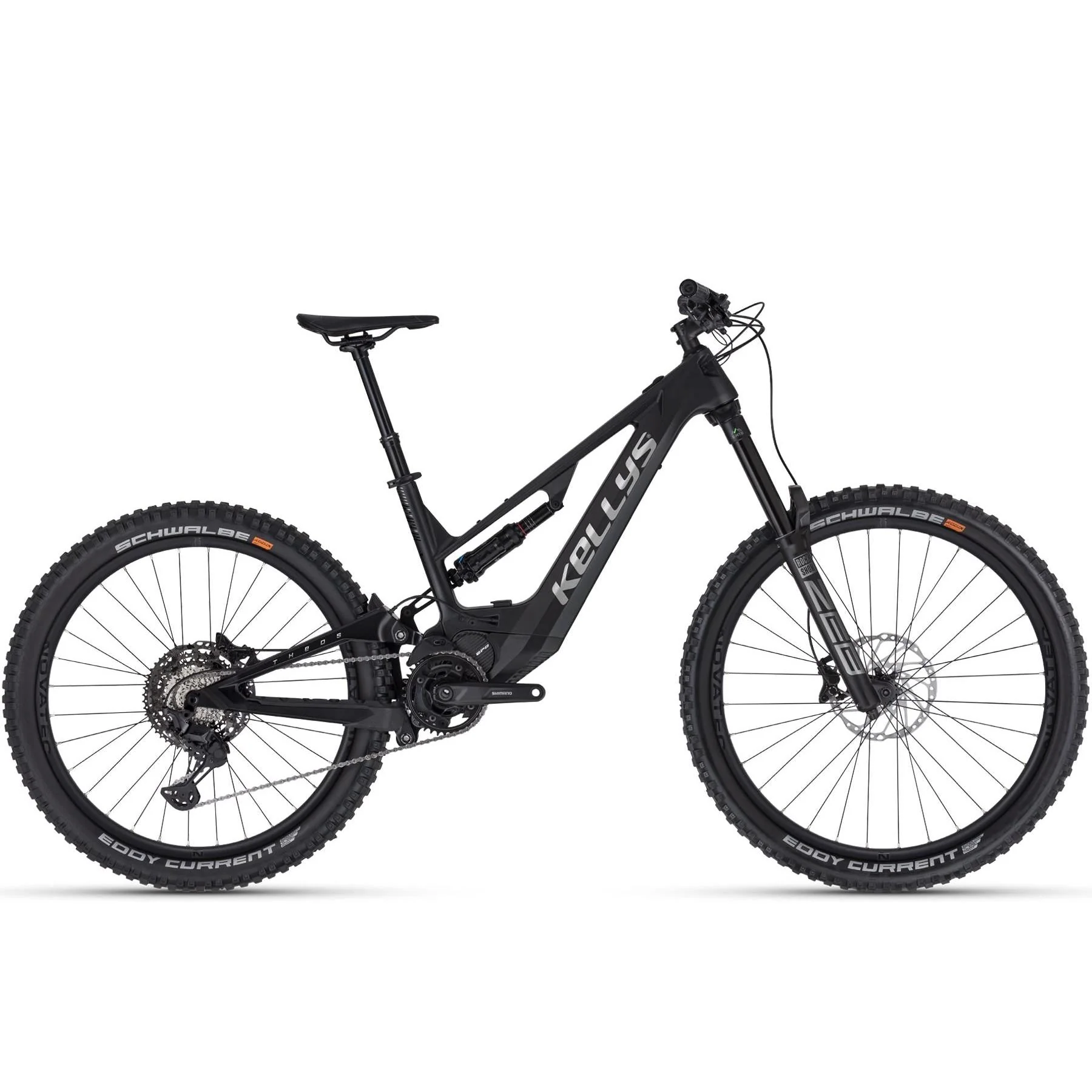 Kellys Theos F70 Electric Dual Suspension Mountain Bike Obsidian