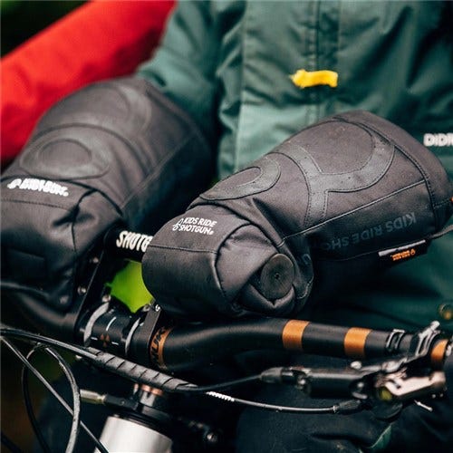 Kids Ride Shotgun Pogies Hand Warmers Black - Image 3