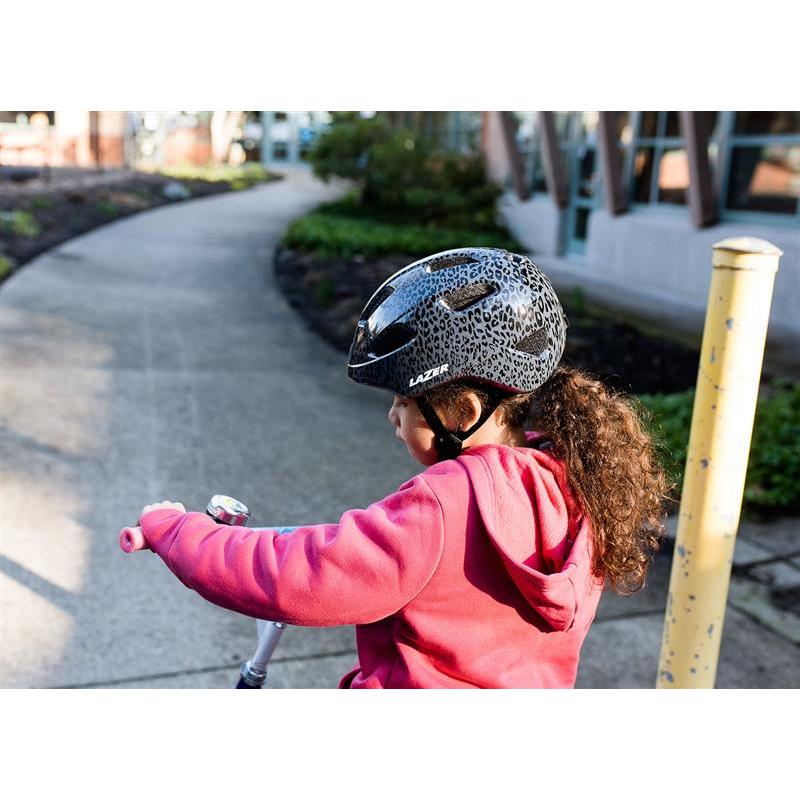 Lazer Nutz KinetiCore Kids Helmet Black Leopard (50 - 56cm) - Image 7